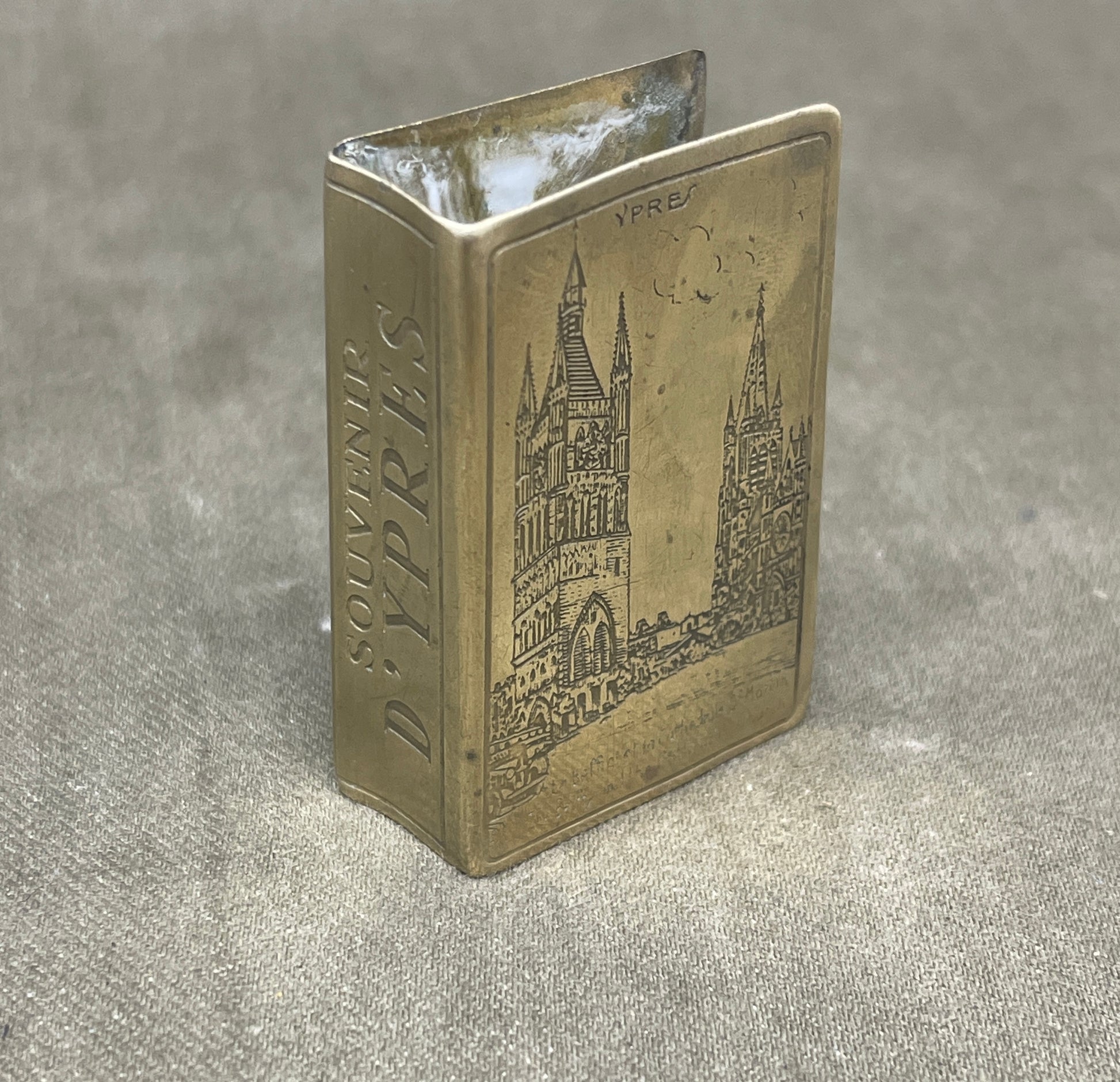 WW1  Souvenir Of The Great War Lord Kitchener Matchbox Holder