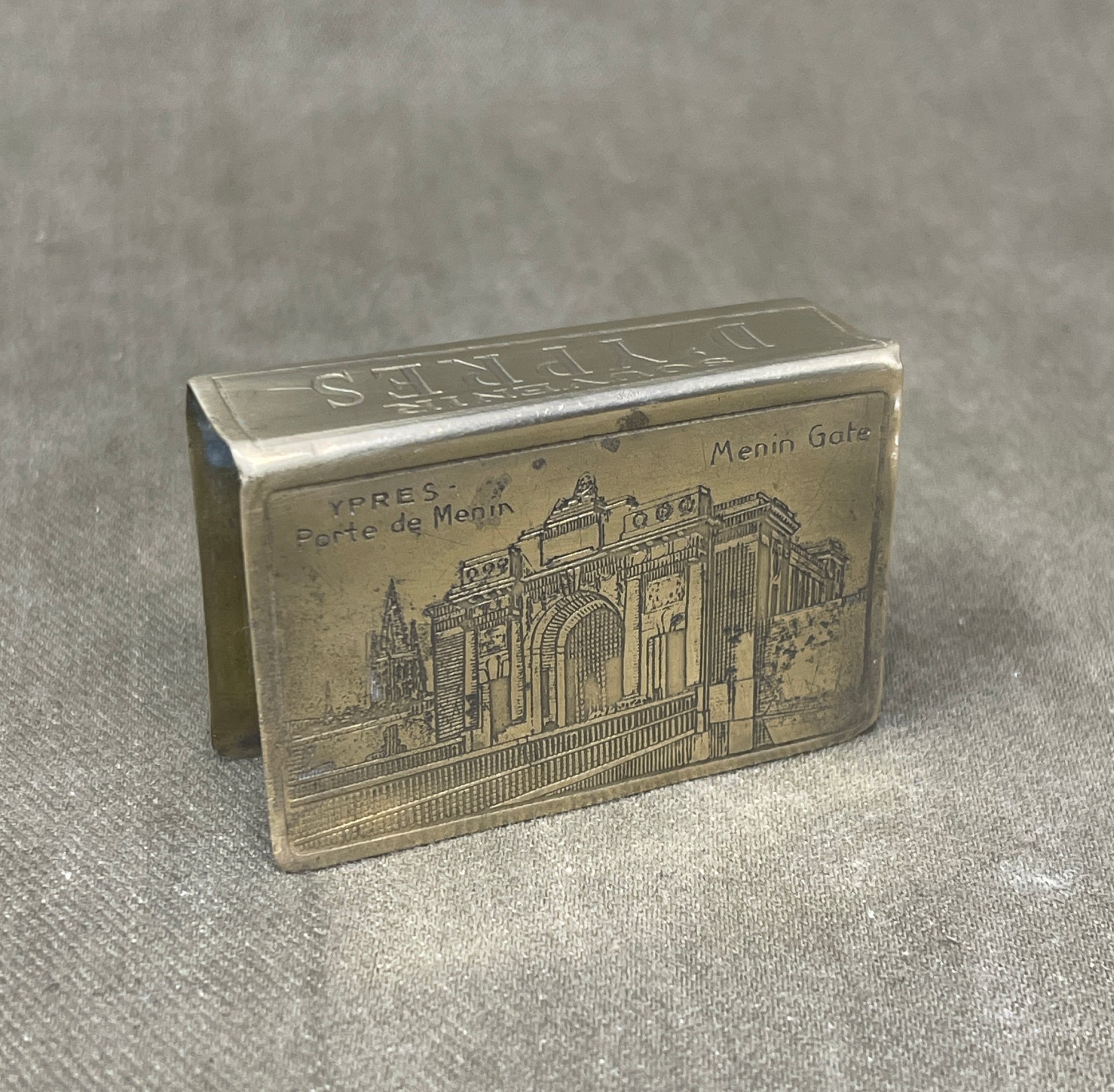 WW1  Souvenir Of The Great War Lord Kitchener Matchbox Holder