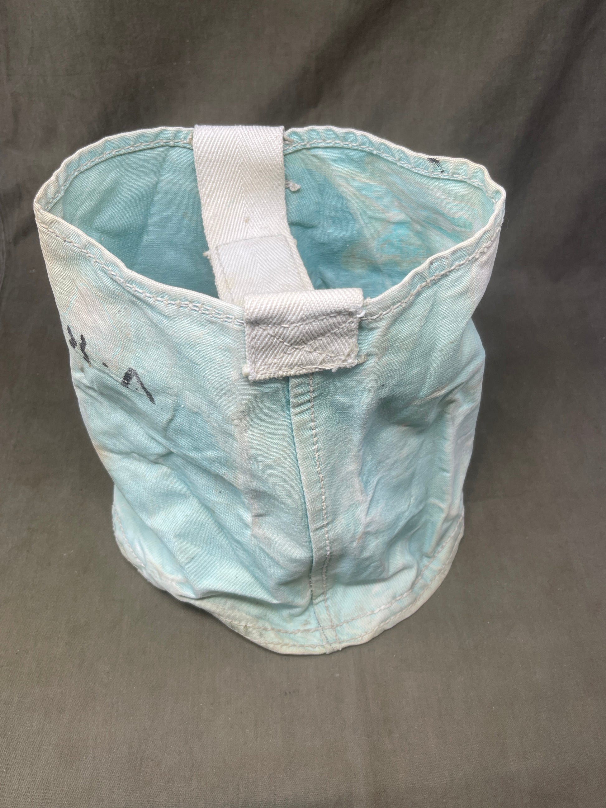 Discover the authentic WWII British Canvas Bucket. Own a piece of wartime history with this original and practical relic, perfect for collectors and military enthusiasts.