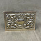 Vintage Brass Match Holder with traditional raised design