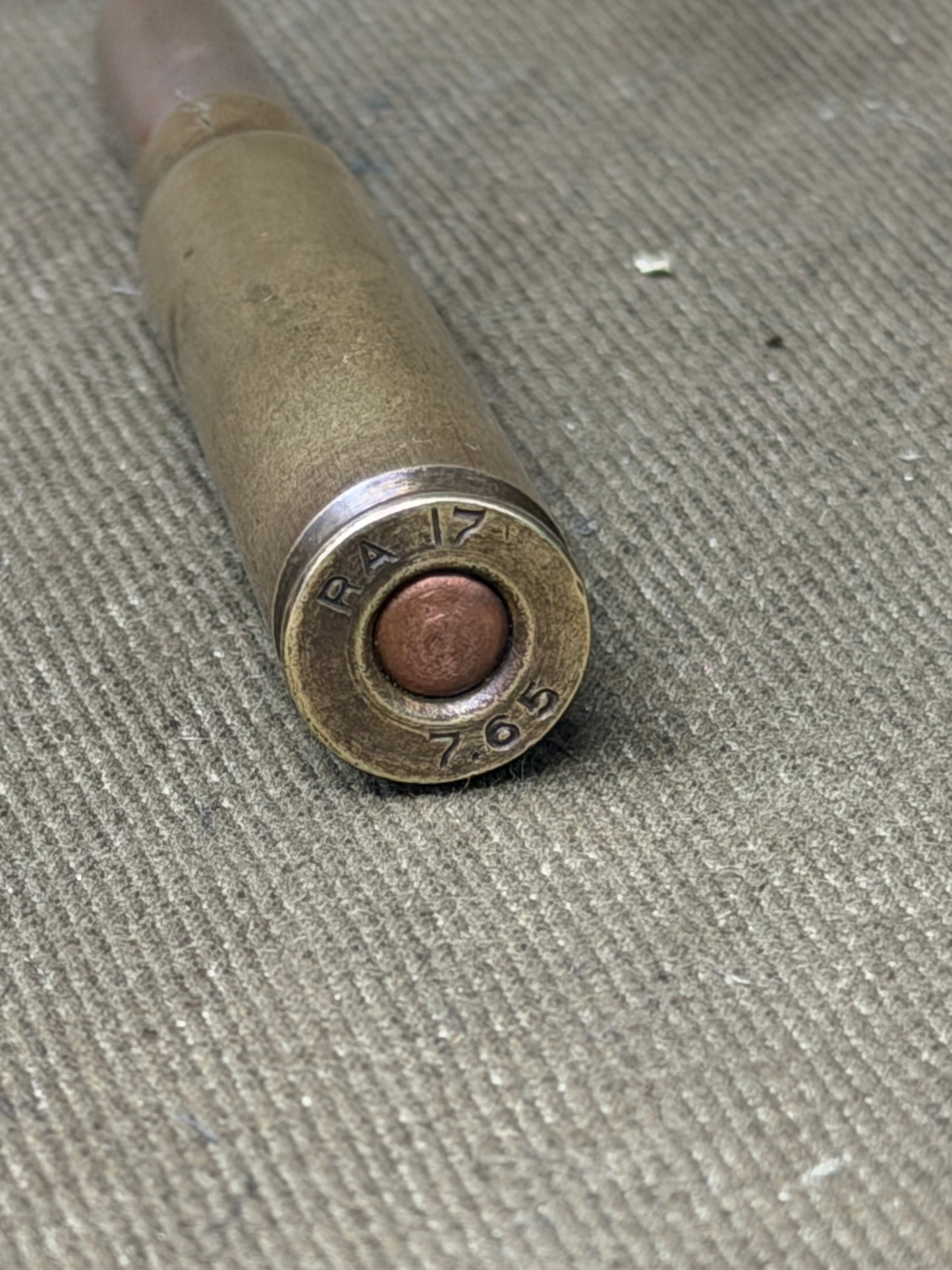 WWI 1917 Remington RA 7.65×53mm Belgian Mauser Inert Cartridge