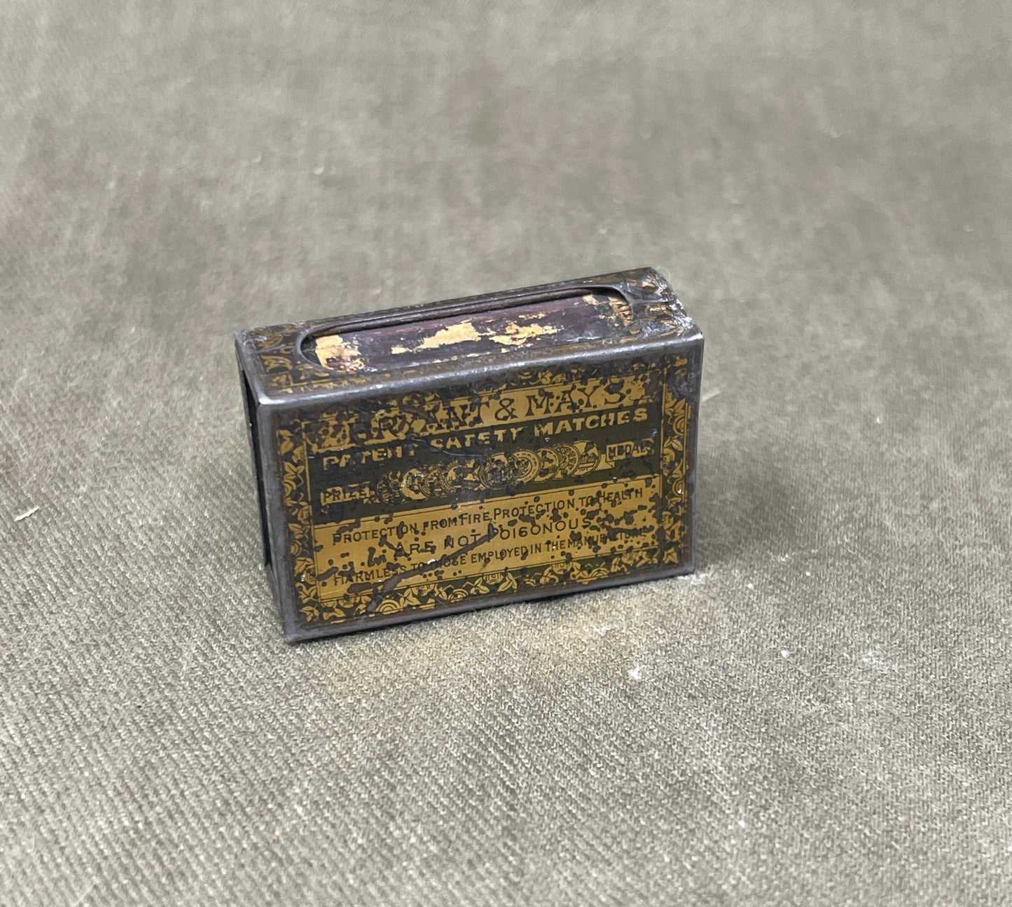 Vintage Brass, Aluminum & EPSN Match Holders – Antique Selection