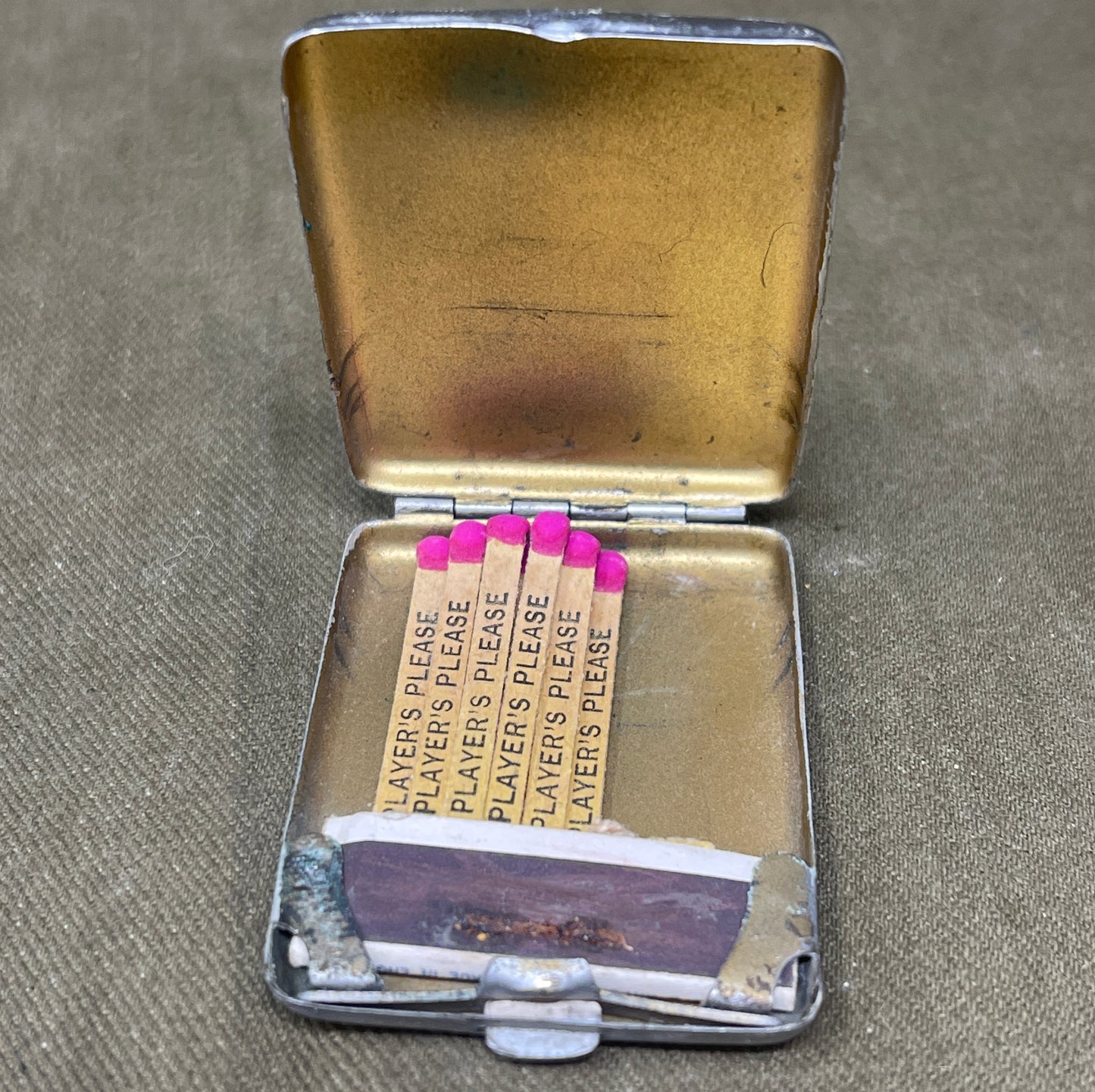 Vintage Brass, Aluminum & EPSN Match Holders – Antique Selection