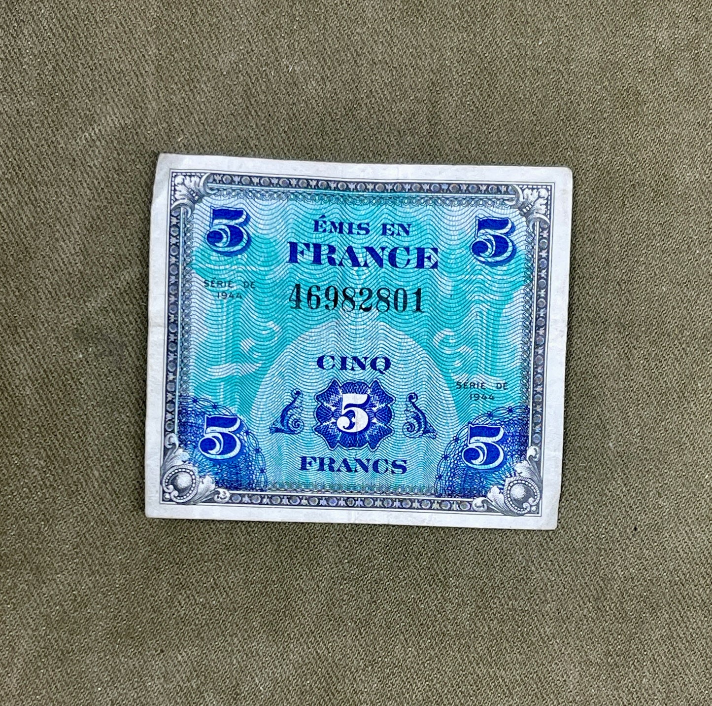 WW2 Selection of European Occupied Countries Banknotes France, Belgium