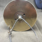 Excellent condition 1917-dated WW1 13-pounder brass shell case dinner gong with C.F. DCP CS stamps. Comes with brass striker and wooden wall mount. A stunning military collectible.