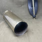 Excellent condition 1917-dated WW1 13-pounder brass shell case dinner gong with C.F. DCP CS stamps. Comes with brass striker and wooden wall mount. A stunning military collectible.