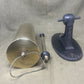 Excellent condition 1917-dated WW1 13-pounder brass shell case dinner gong with C.F. DCP CS stamps. Comes with brass striker and wooden wall mount. A stunning military collectible.