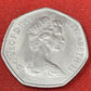 1969 Queen Elisabeth II 50 Pence