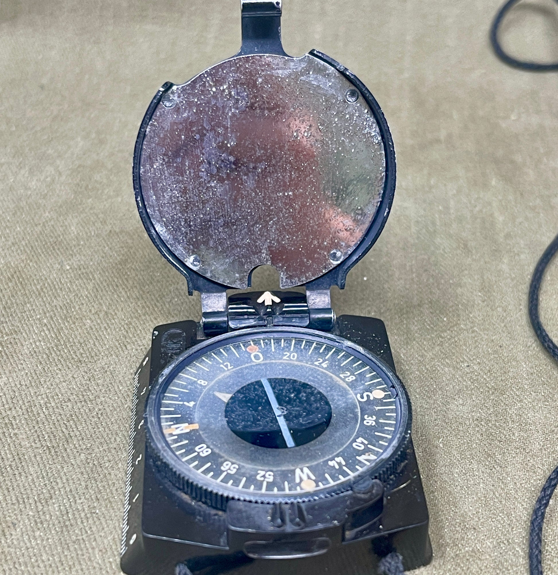 WW2 German Wehrmacht Bakelite Marching Compass – Marked CLK