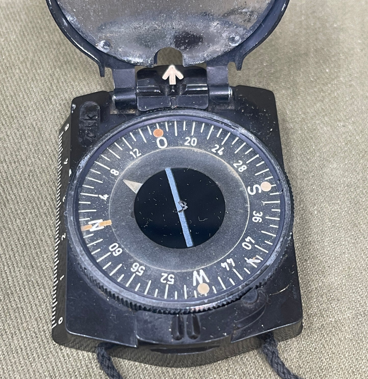 WW2 German Wehrmacht Bakelite Marching Compass – Marked CLK
