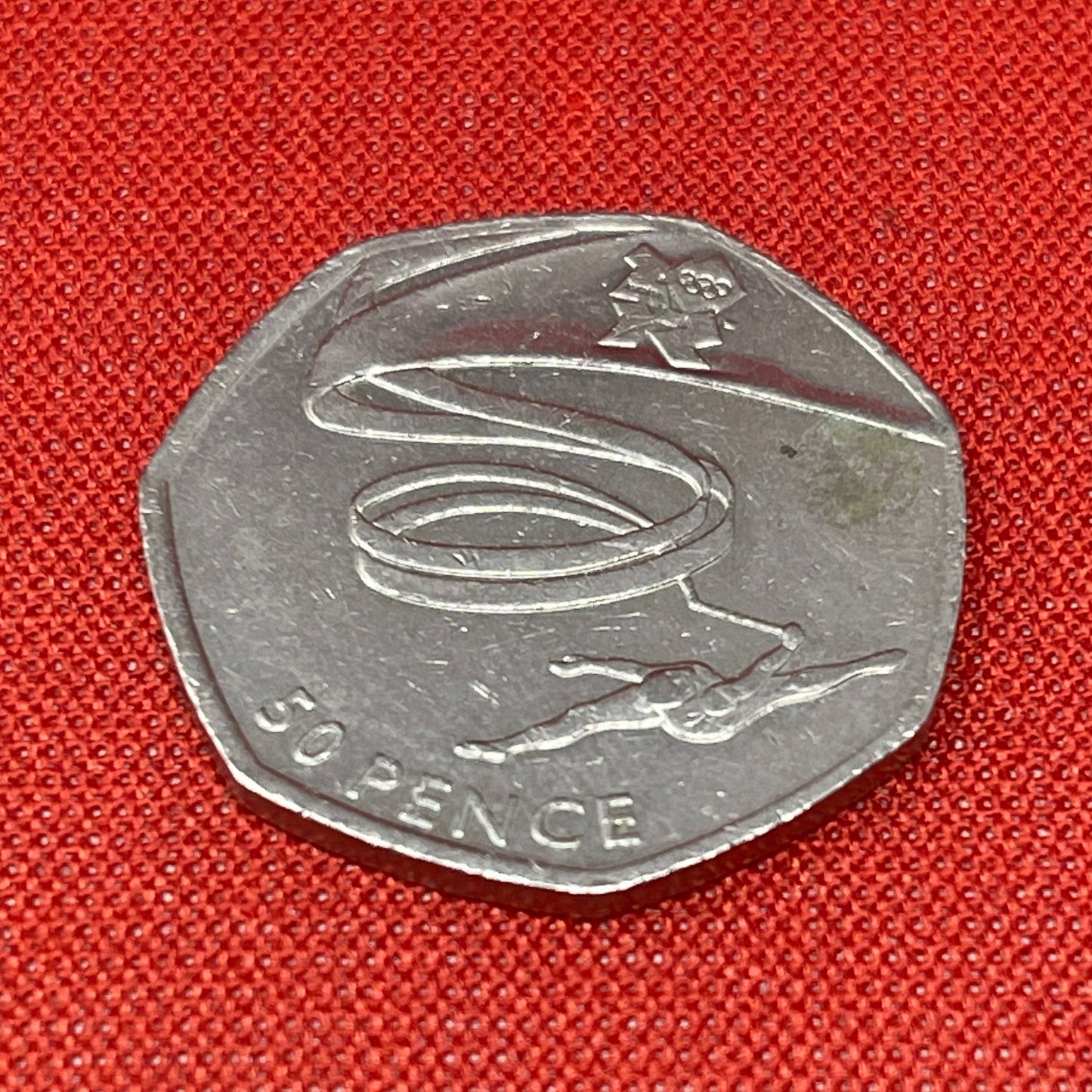 2011 Olympics Gymnastics 50p Circulated Coin