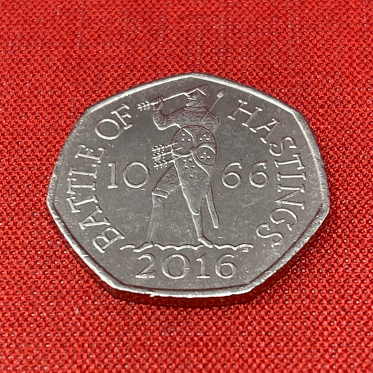 2016 Battle of Hastings 50p Fifty pence Coin Circulated 