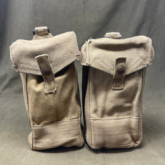 WW2 Dated British 1937 Pattern Ammunition Pouches