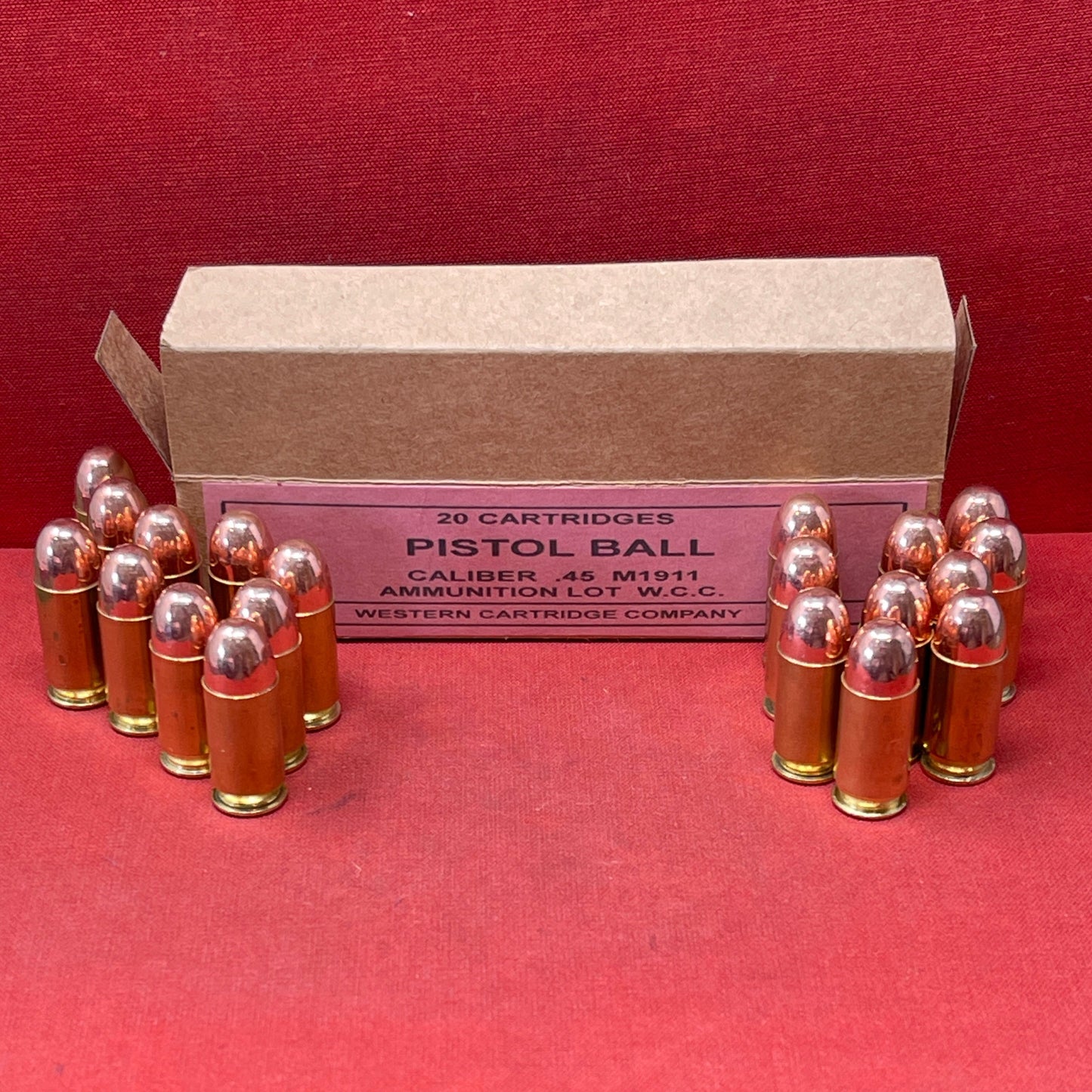 .45 ACP Inert Round FMJ Round Nose Fitted with INERT Primer