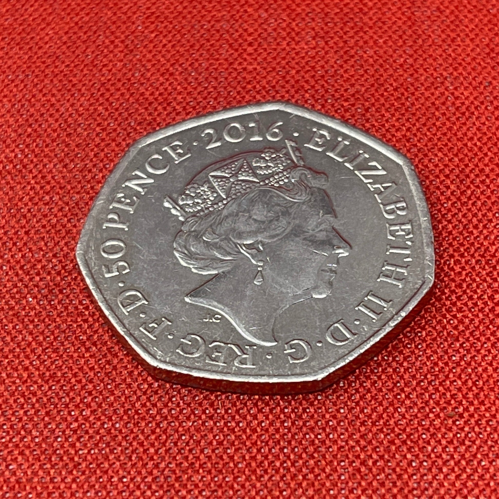 2016 Mrs Tiggy-Winkle 50p Fifty Pence Coin - Circulated