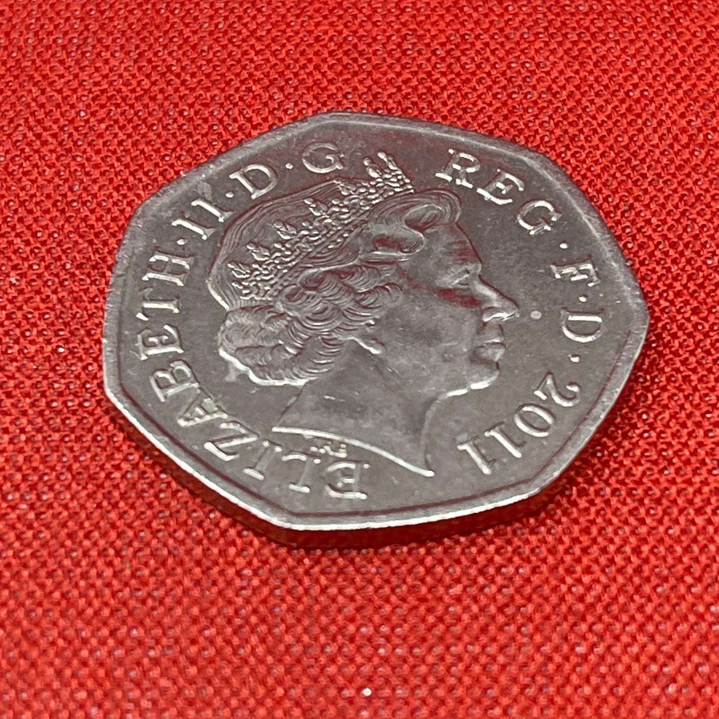 2011 London Olympics Wheelchair Rugby 50p Pence Coin Circulated 