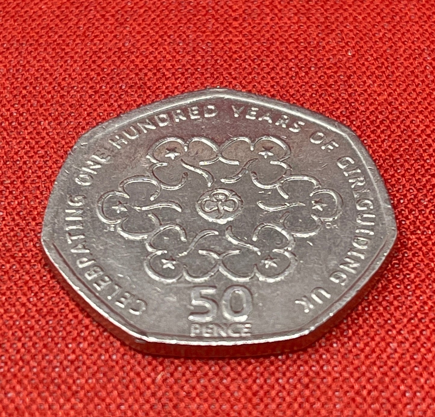 2010 Celebrating 100 Years of Girlguiding 50p Circulated