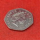 2014 Glasgow Commonwealth Games 50p coin celebrating the Games