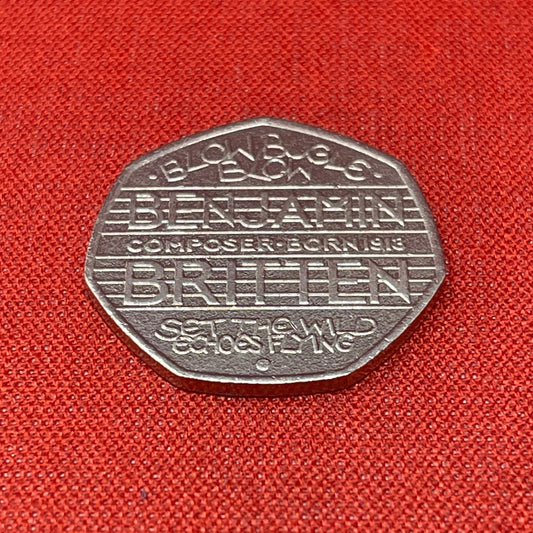 2013 Benjamin Britten 50p Coin Circulated