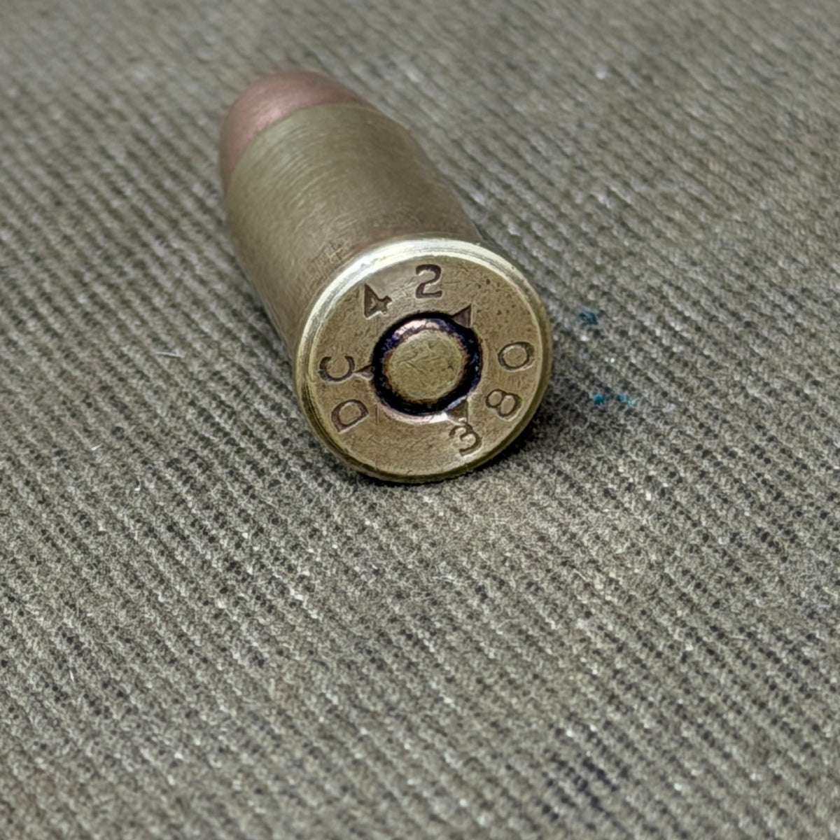 380 INERT British 1942 Dated Webley Revolver Brass Cartridges DC Dominion Canada