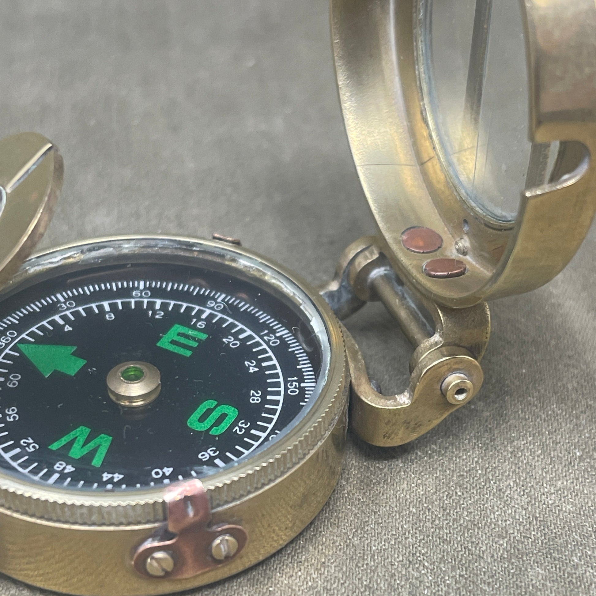 WW1 British Officers Brass Compass by Stanley London