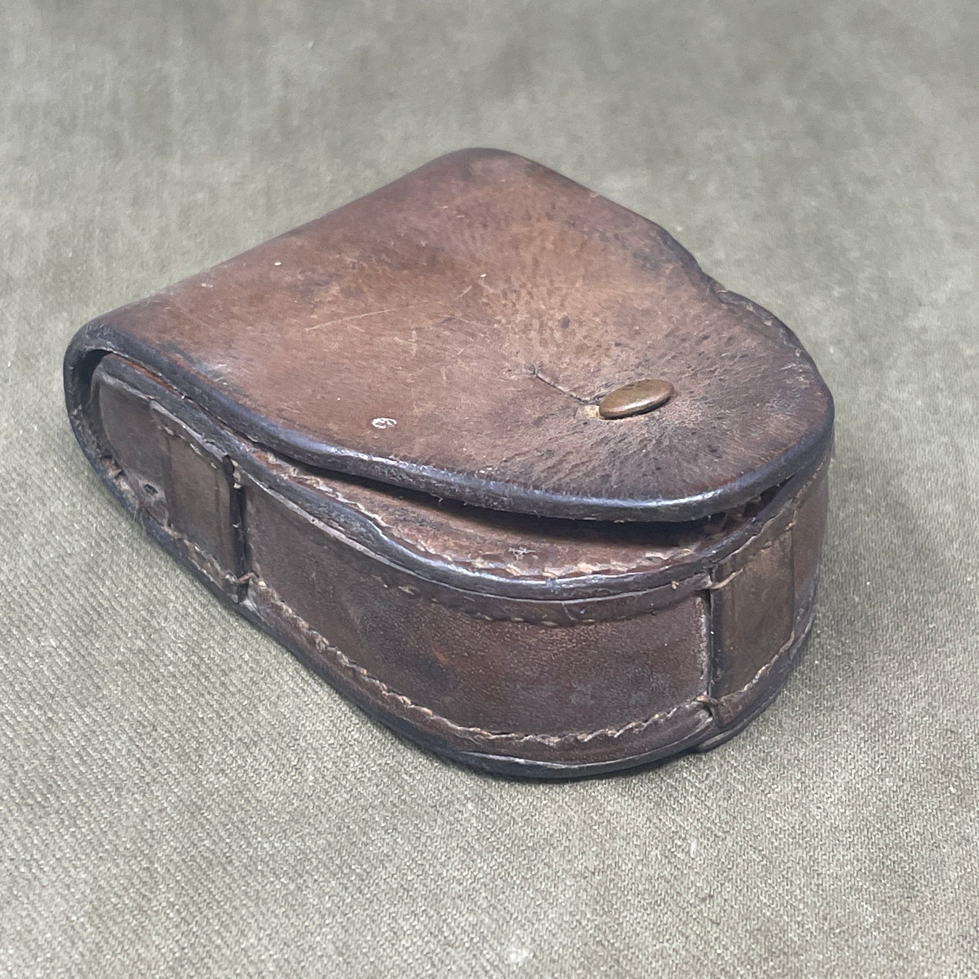 WWI British Military Compass by Short & Mason – With Original Leather Case

