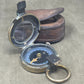 WWI British Military Compass by Short & Mason – With Original Leather Case

