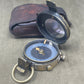 Authentic 1916 British WWI military compass by Cruchon & Emons, London. Excellent condition with original leather case. A rare and collectible Great War navigation instrument.
