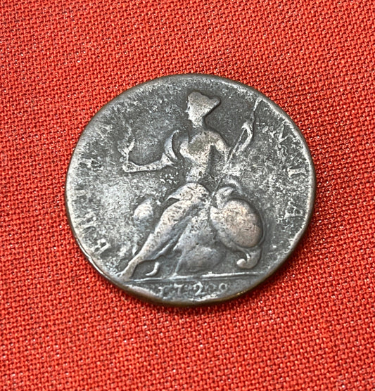 King George II Half Penny 1729