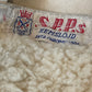 Swedish Army Canvas and Sheepskin Coat Labled SPAA Helmslojd Akta Chromnappa, Crow And PS To Flap