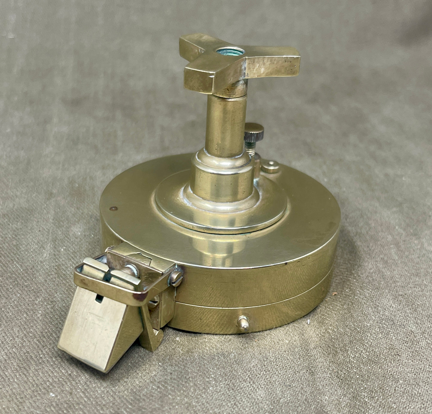 T. Cooke London Brass Prismatic Nautical Navigation Compass with Stand