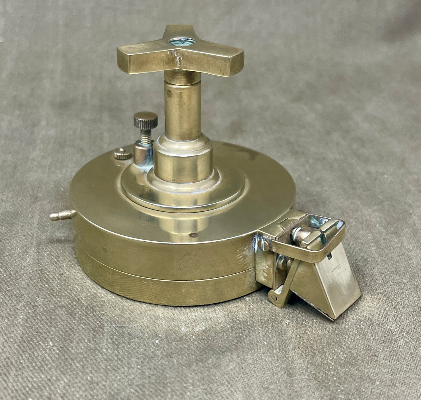 T. Cooke London Brass Prismatic Nautical Navigation Compass with Stand