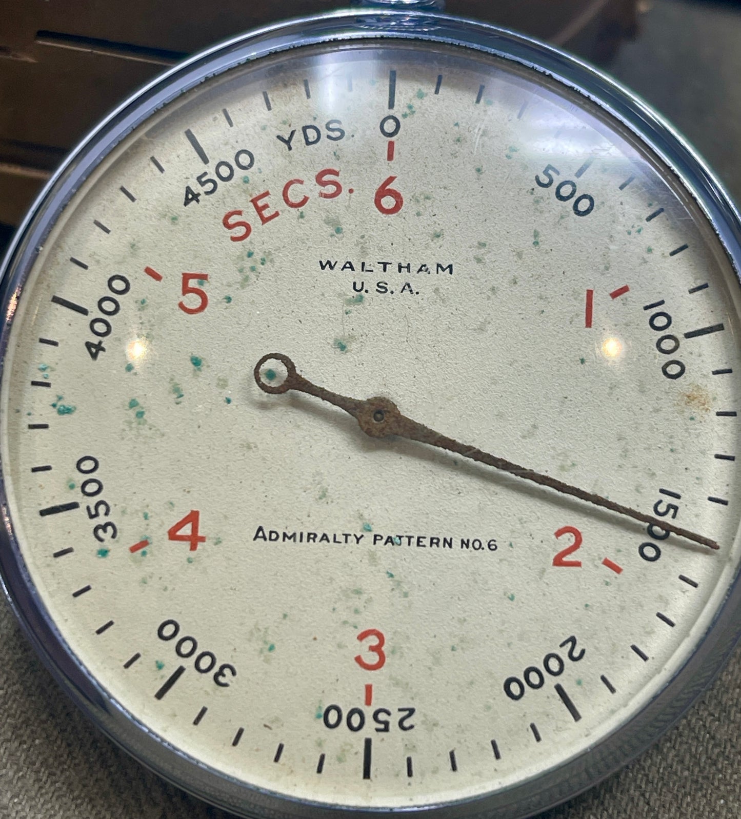 WWII Waltham U.S.A. Admiralty Pattern No.6 ASDIC Stopwatch – Royal Navy Issue