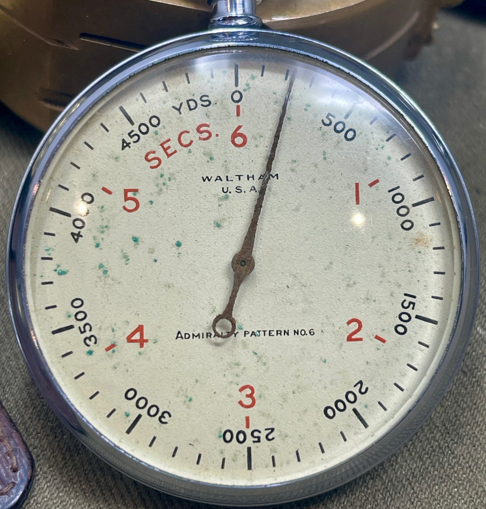 WWII Waltham U.S.A. Admiralty Pattern No.6 ASDIC Stopwatch – Royal Navy Issue