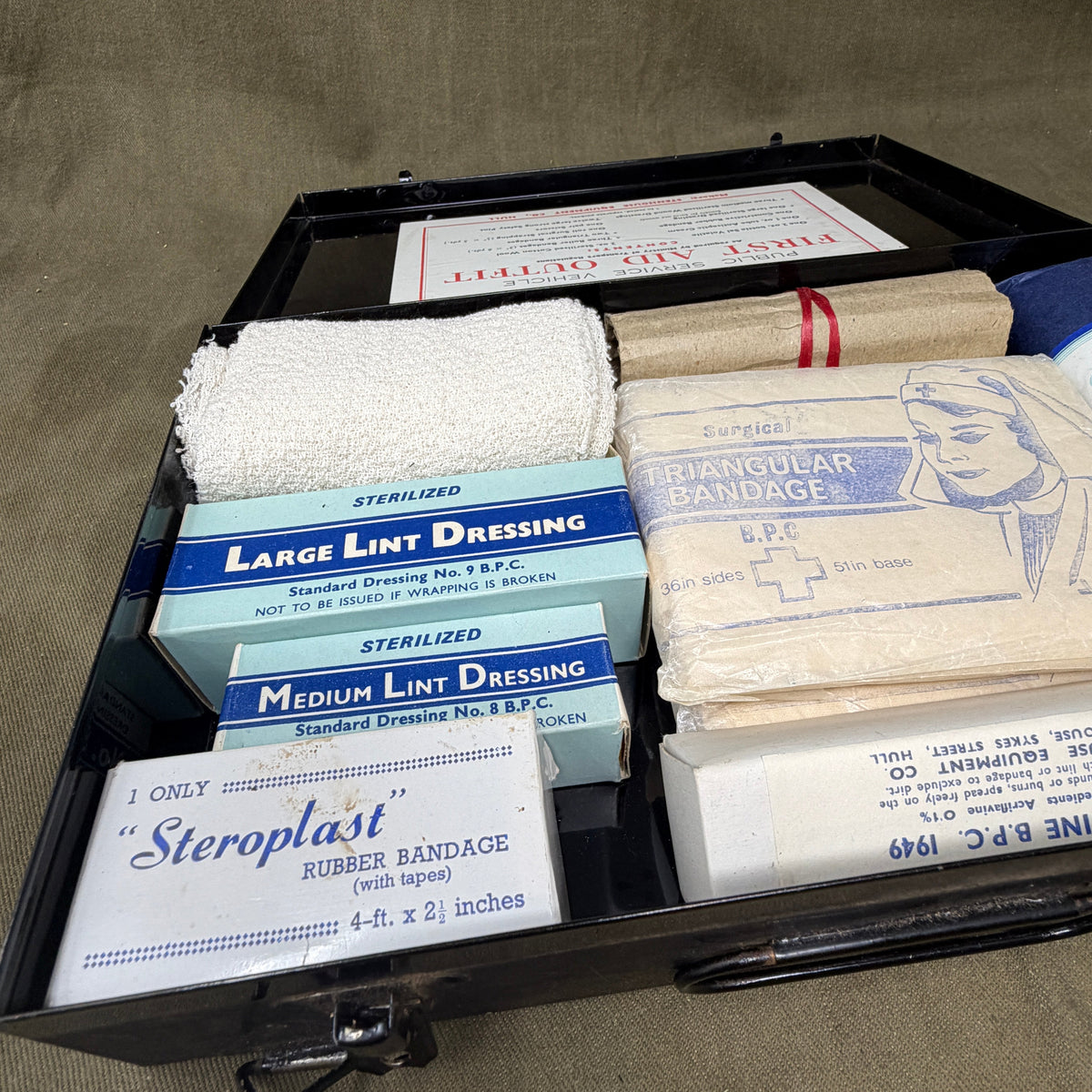 Vintage Stenhouse Equipment Hull Public Service Vehicle First Aid Outfit – Complete Kit