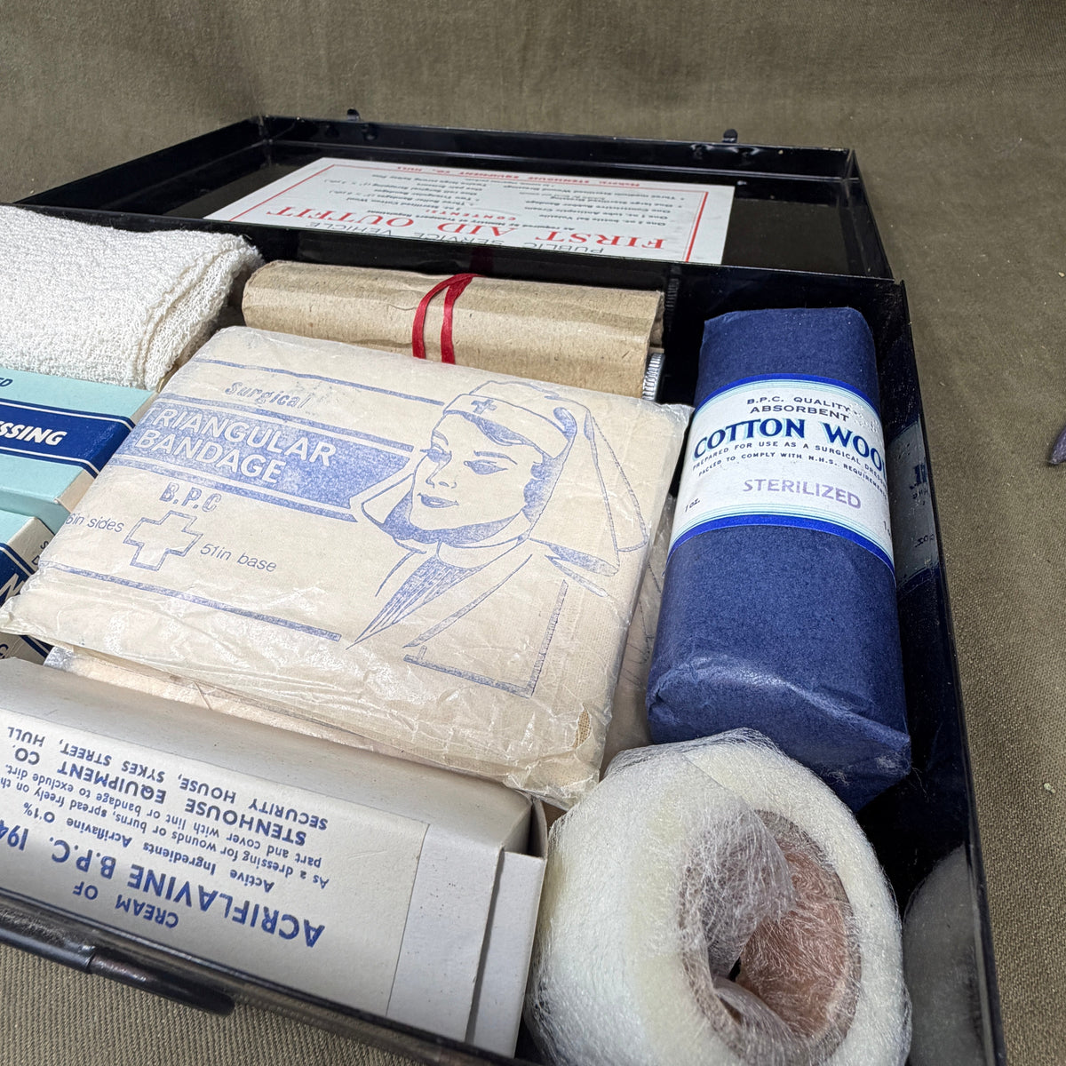 Vintage Stenhouse Equipment Hull Public Service Vehicle First Aid Outfit – Complete Kit