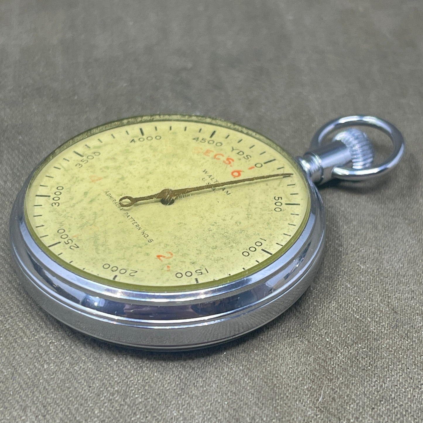 WWII Waltham U.S.A. Admiralty Pattern No.6 ASDIC Stopwatch – Royal Navy Issue (Copy)