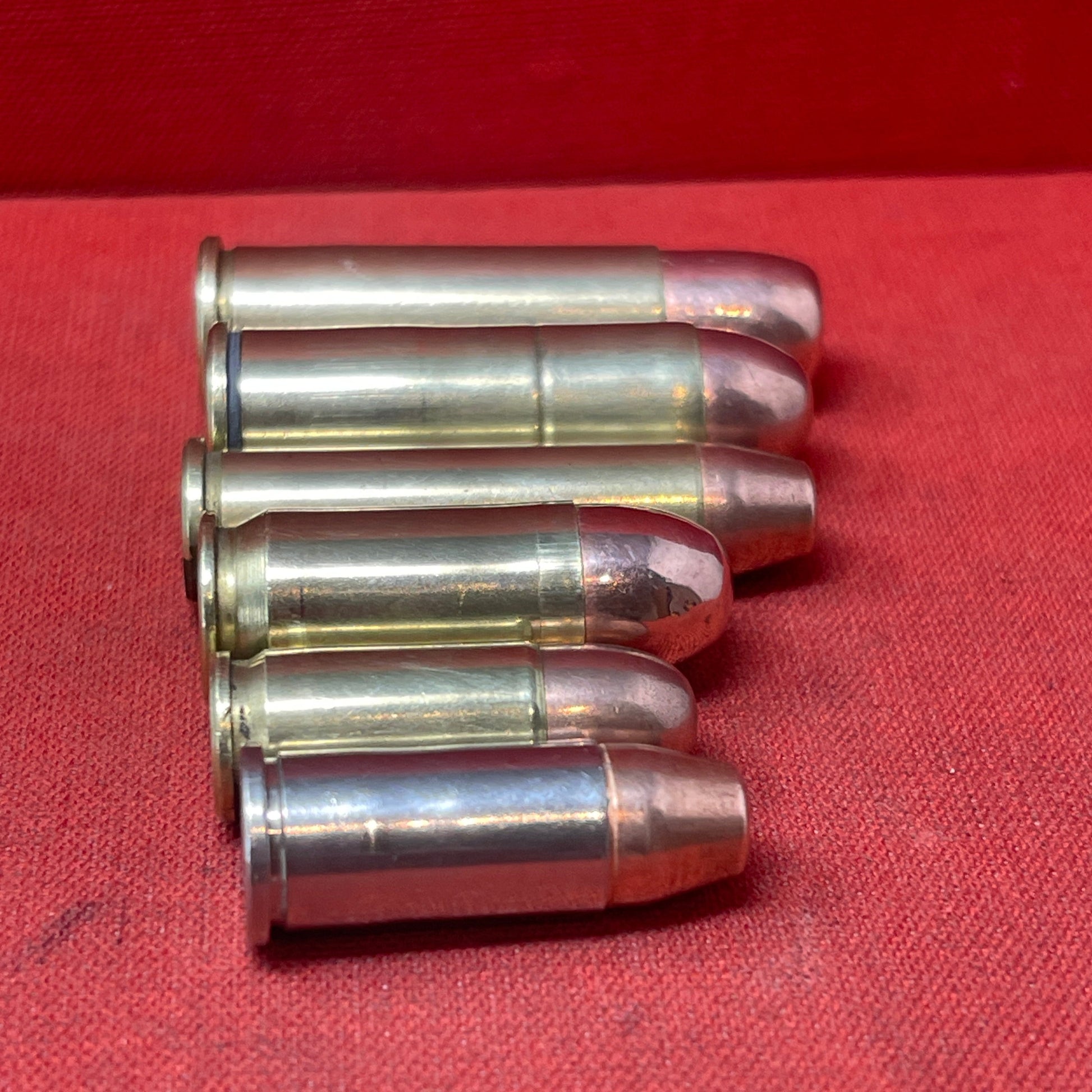 6 x INERT Pistol Calibres, .44 Magnum, 45 Long Colt, .357 Magnum, .45 ACP, 9mm, .38 Spl