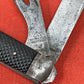 A nice example of a British Jack Knife, Dated 1943 Manufactured in Sheffield by Richards. A genuine antique that is in great condition for its age The blades are in good condition, the chequered Bakelite grip is intact and all the blades lock and close as they should. The steel can opener is in good condition along with the spike. This knife