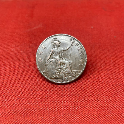 King George V One Penny Dated 1920