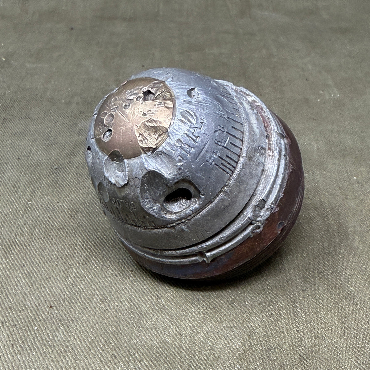 Original WW1 German 77mm Artillery Time Fuze – Dopp. Z. 96 – Battlefield Relic