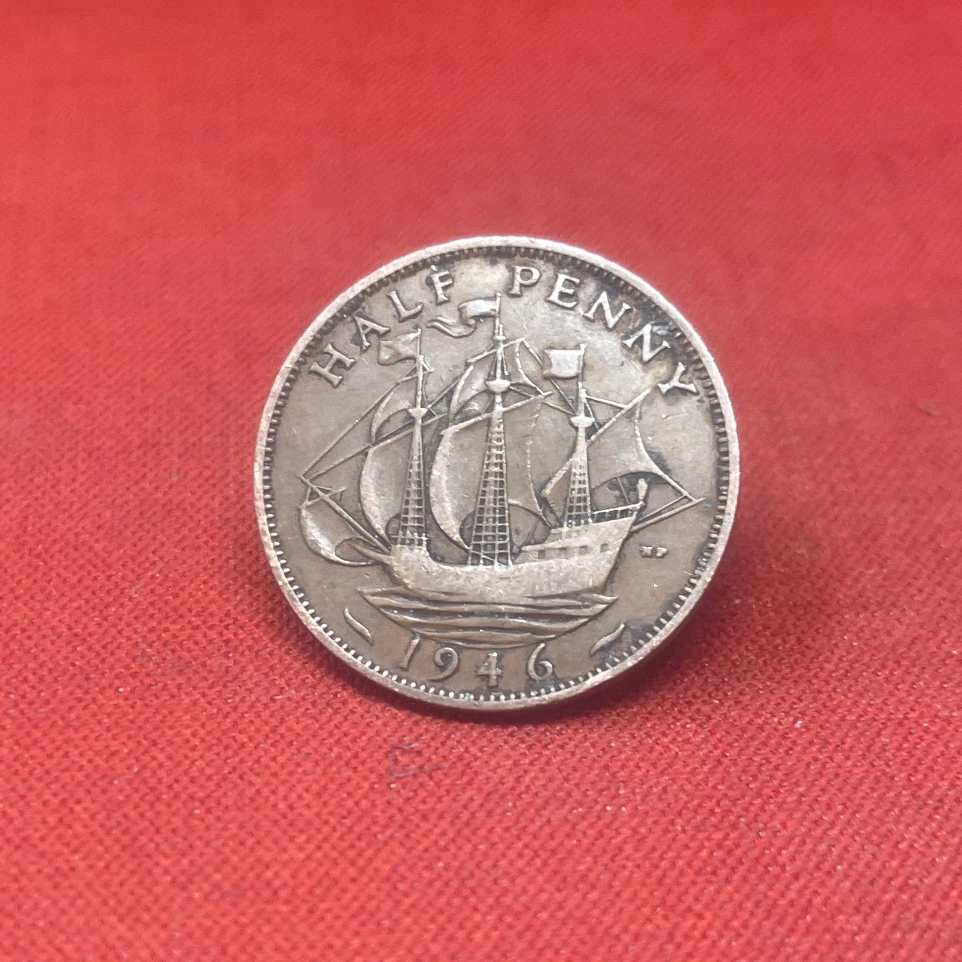 King George VI 1946 Half Penny