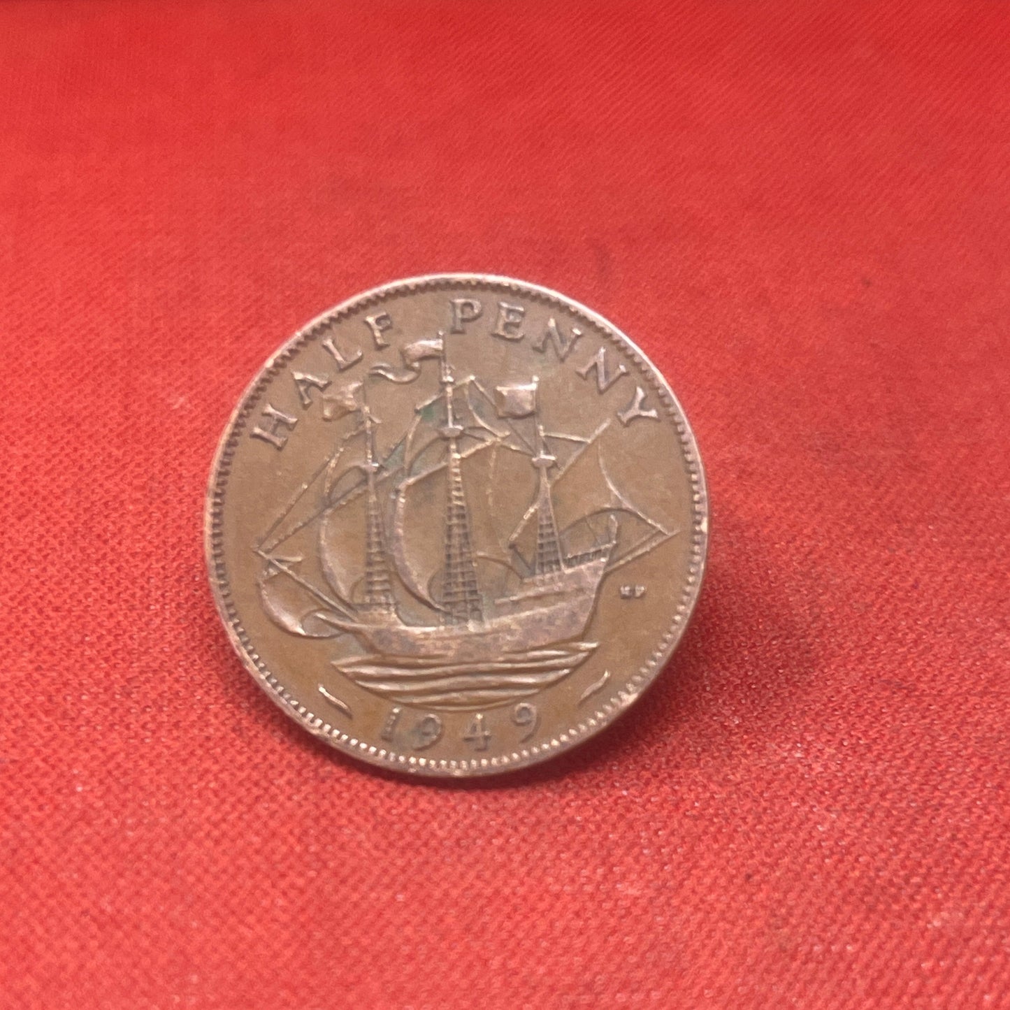 King George VI 1949 Half Penny