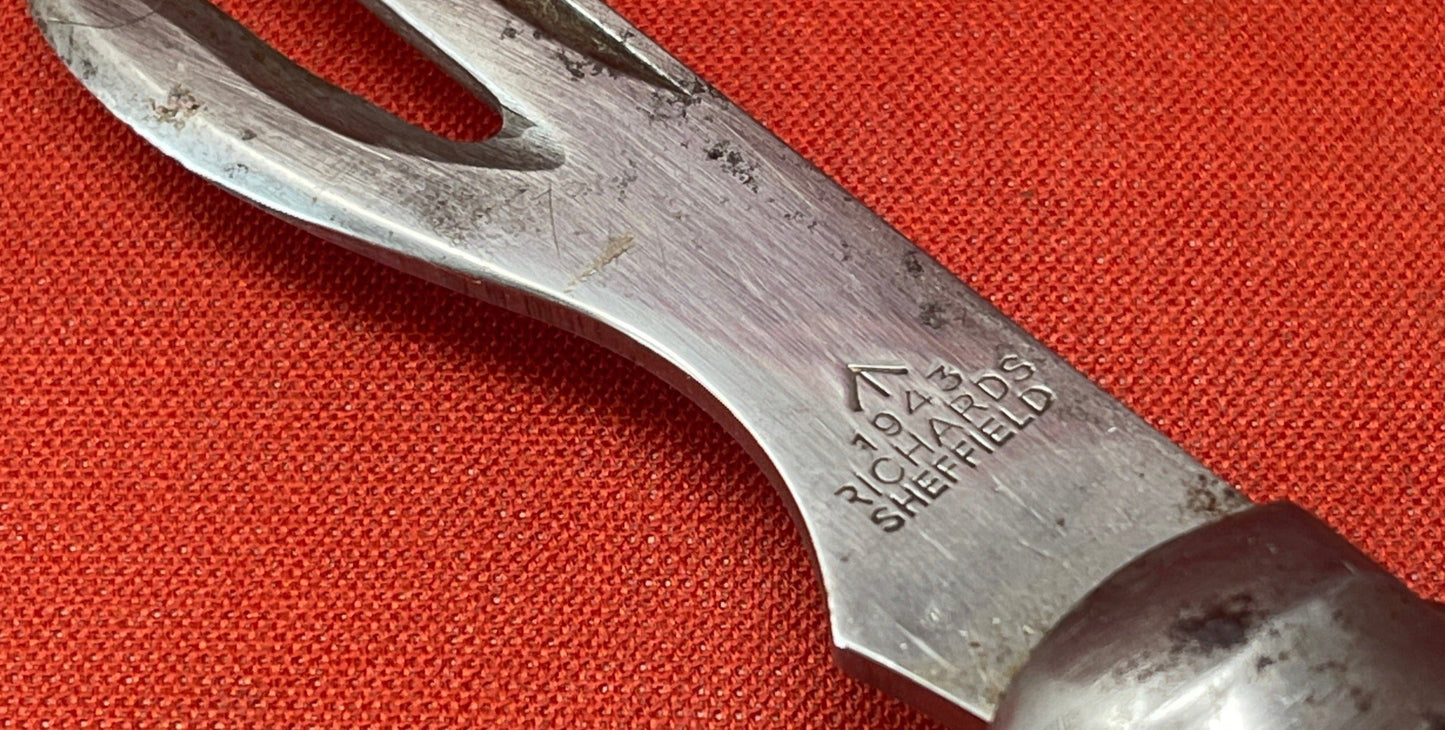 British 1941 Dated Pocket Jack Knife Richards of Sheffield