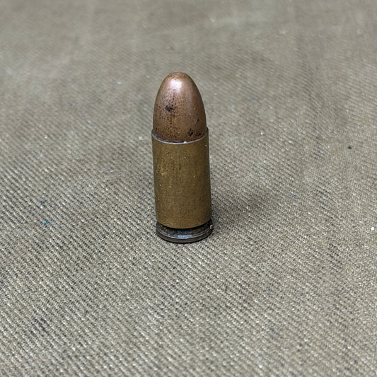 Original WW1 German 9mm Parabellum Cartridge – DWM K 1917 – Inert