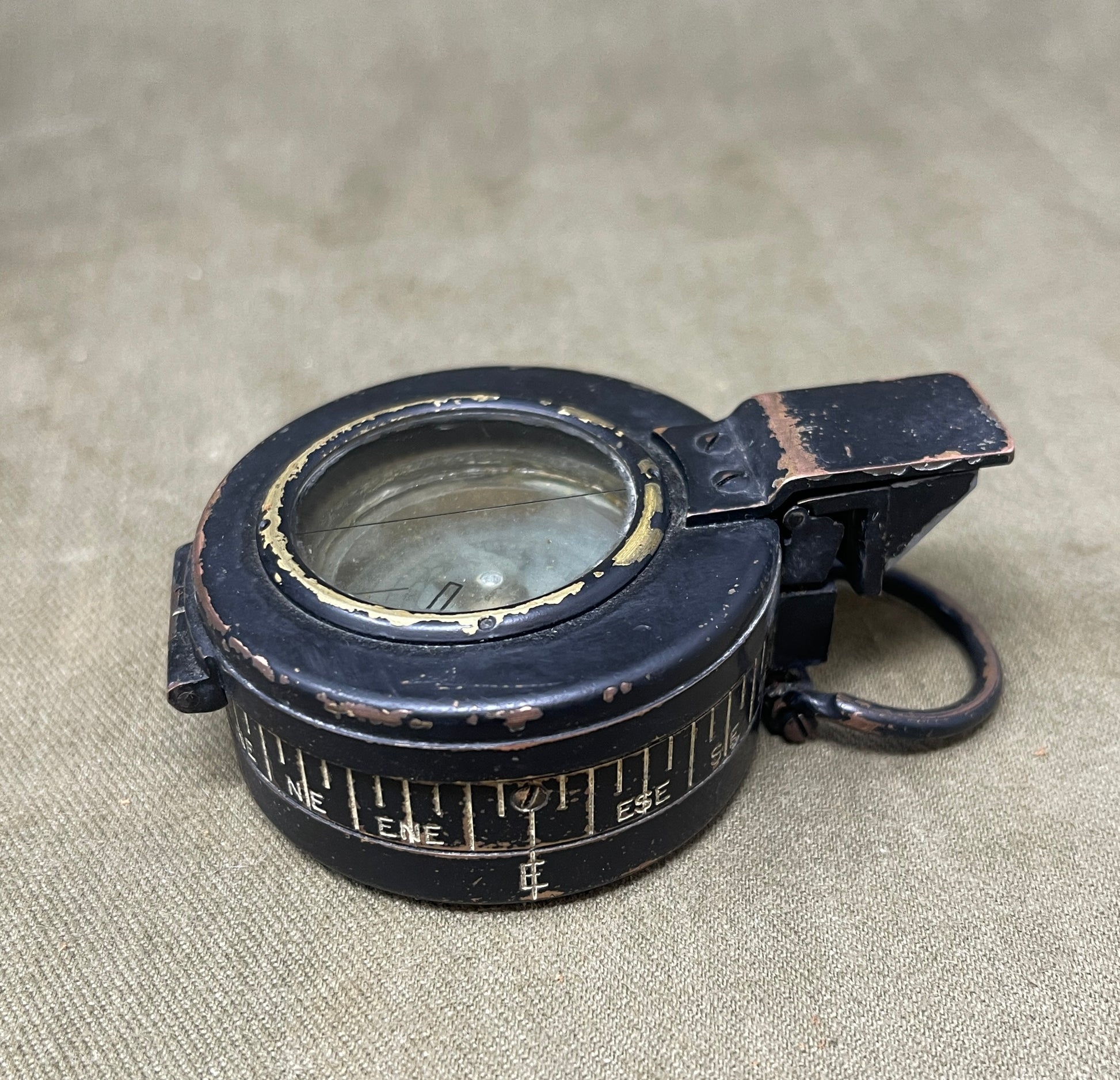 WWII British Prismatic Compass – 1941 Mk III T.G. Co Ltd, London No B97058