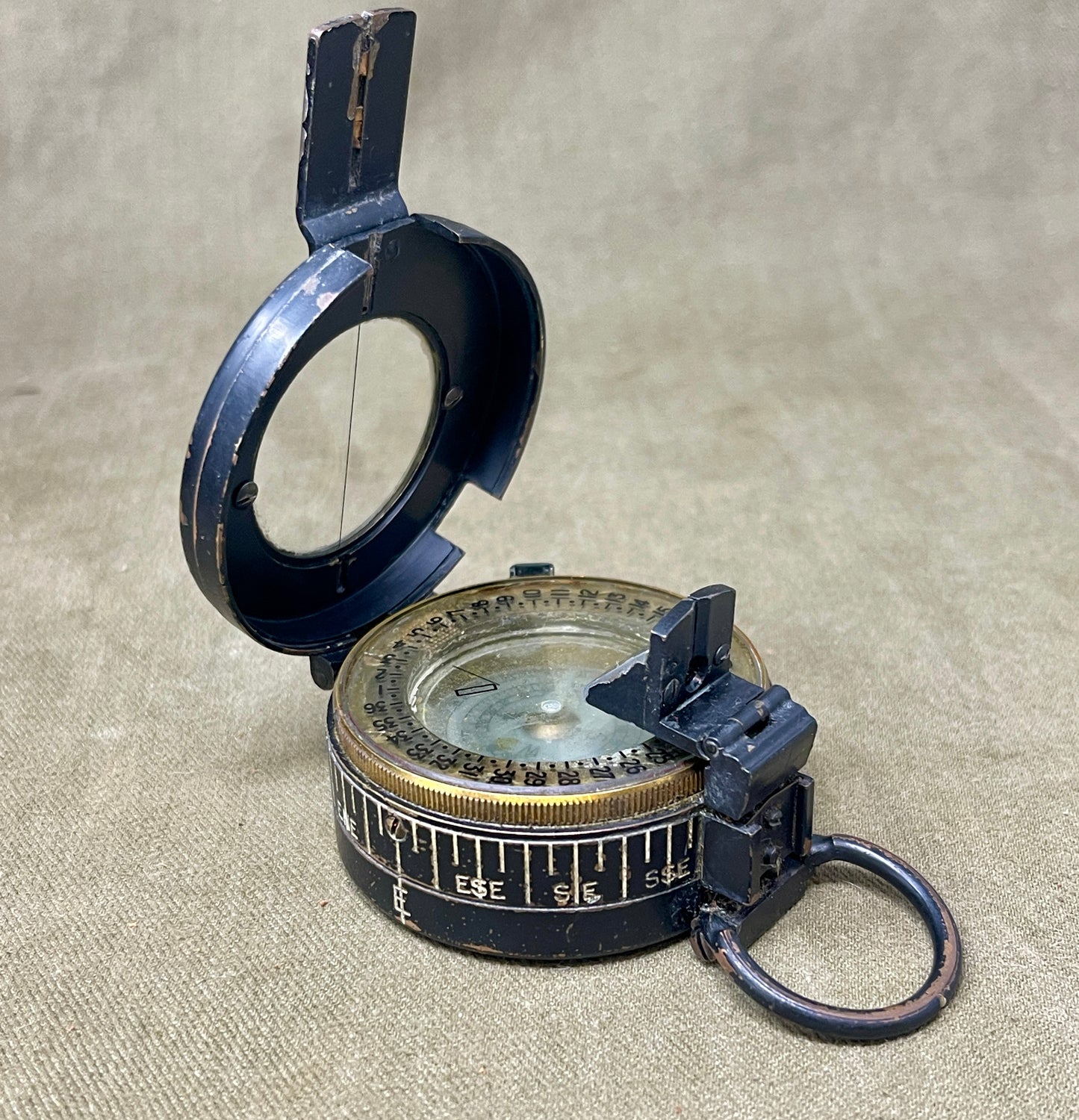 WWII British Prismatic Compass – 1941 Mk III T.G. Co Ltd, London No B97058