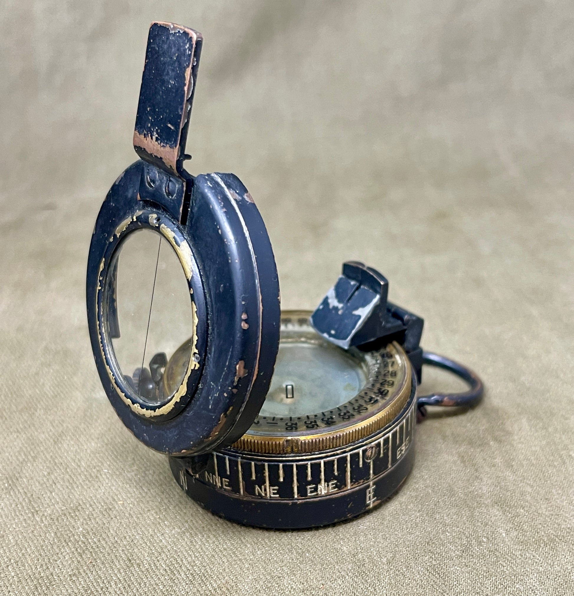 WWII British Prismatic Compass – 1941 Mk III T.G. Co Ltd, London No B97058