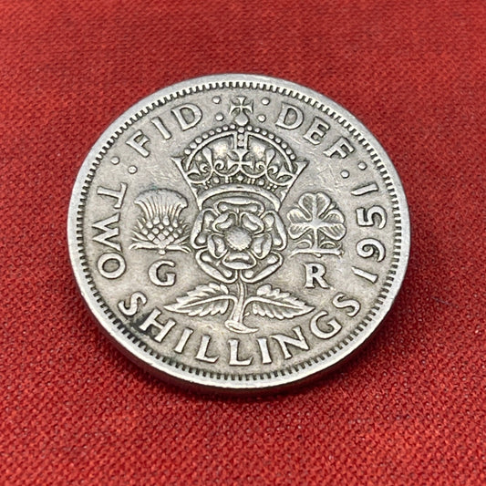 1951 George VI British 2 Shillings Florin
