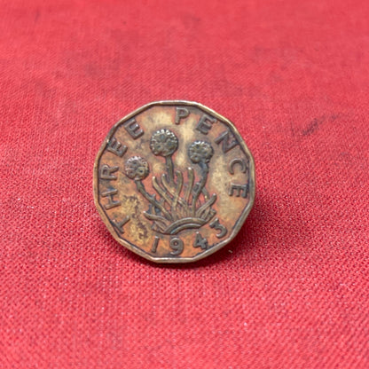 King George VI 1943 Threepence Coin